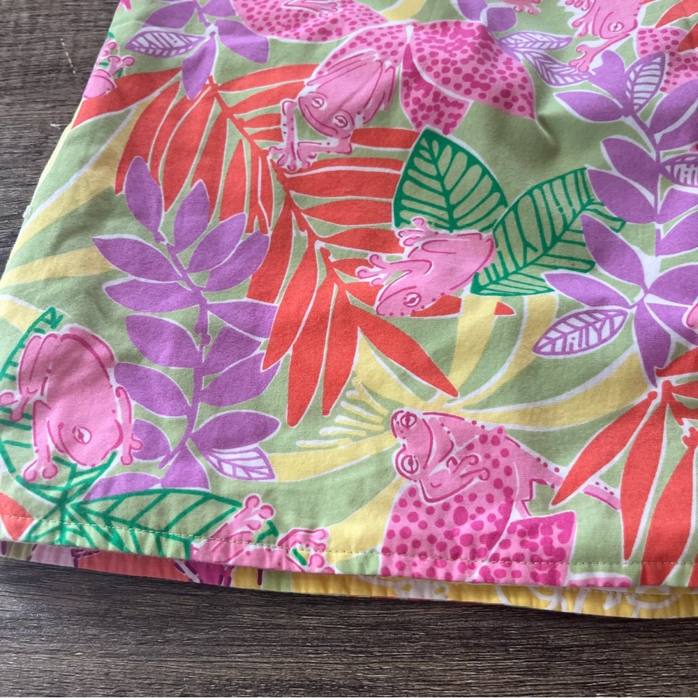 VINTAGE LILLY PULITZER Women’s Frog Print Skirt Size 10 - Picture 3 of 13